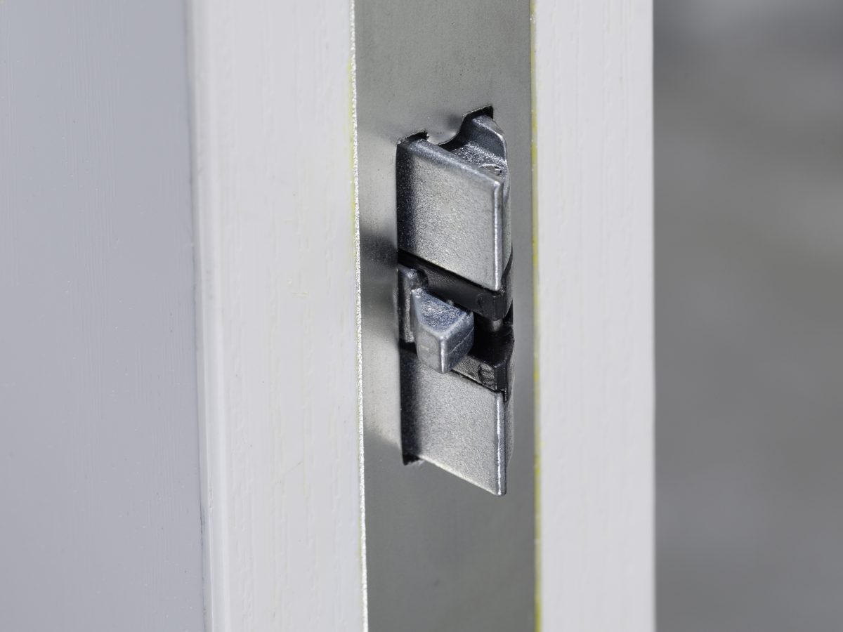 Slam lock on composite door